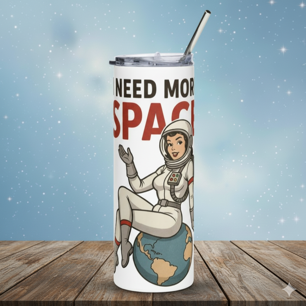 Vaso de acero inoxidable "I Need More Space"