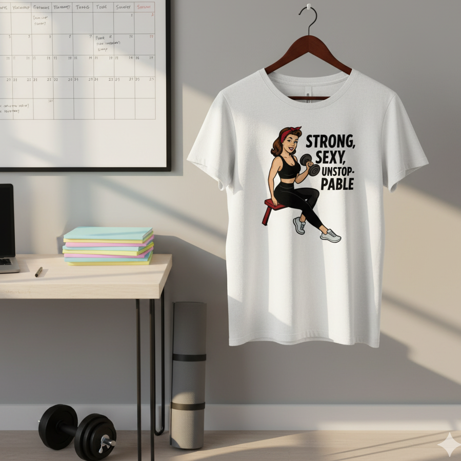 Camiseta/T-shirt "Workout Pin-Up"
