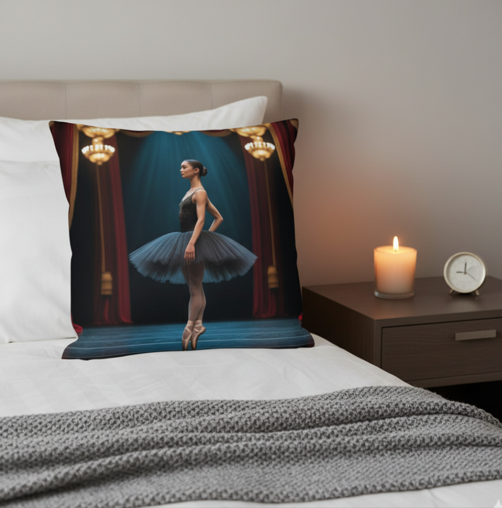 Elegance – Ballet en Escenario - Cojín Básico /  Basic Pillow