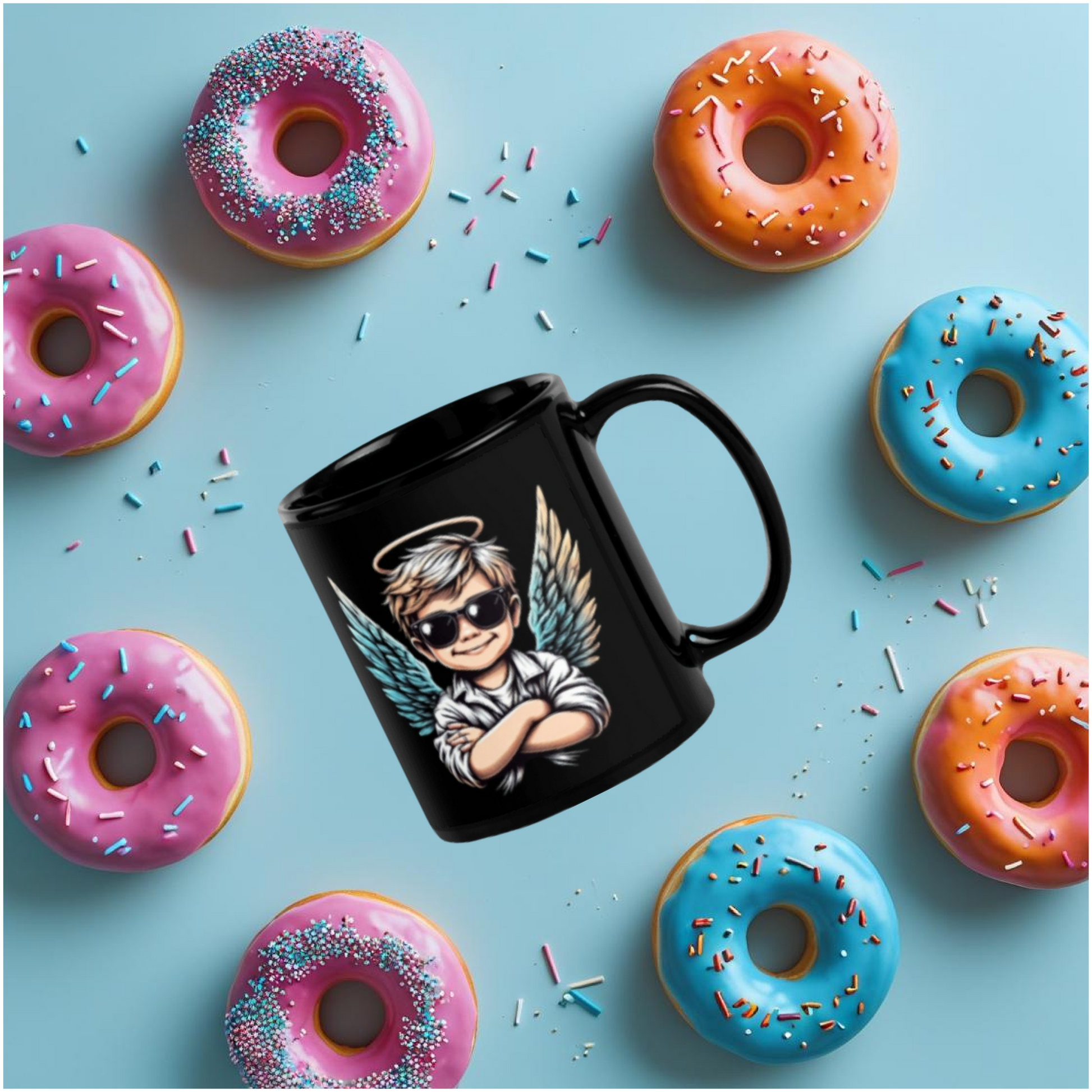 “Rebel Angel” Mug – Wings, Attitude & Coffee in One