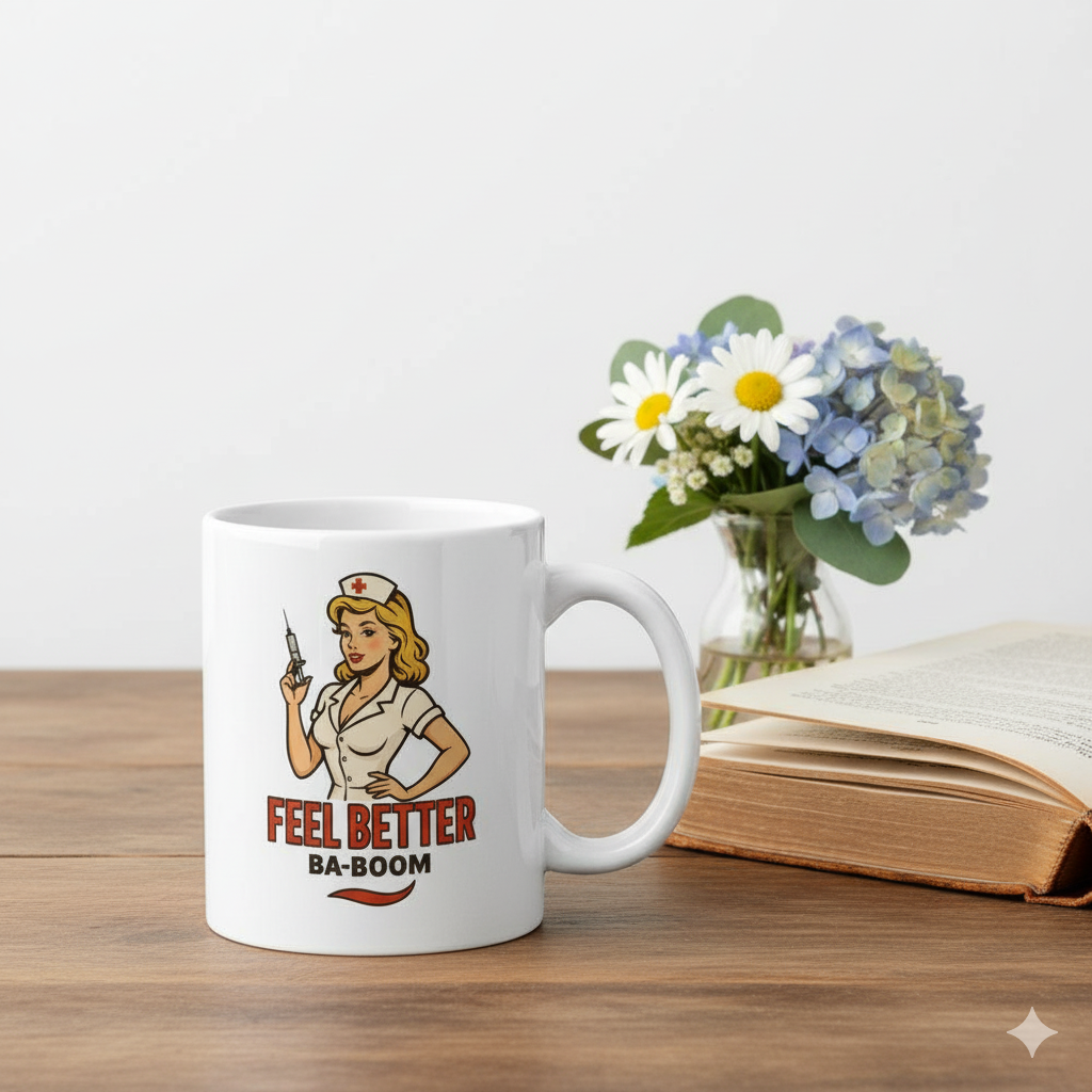 Taza cerámica/Mug "Feel Better Ba-Boom"