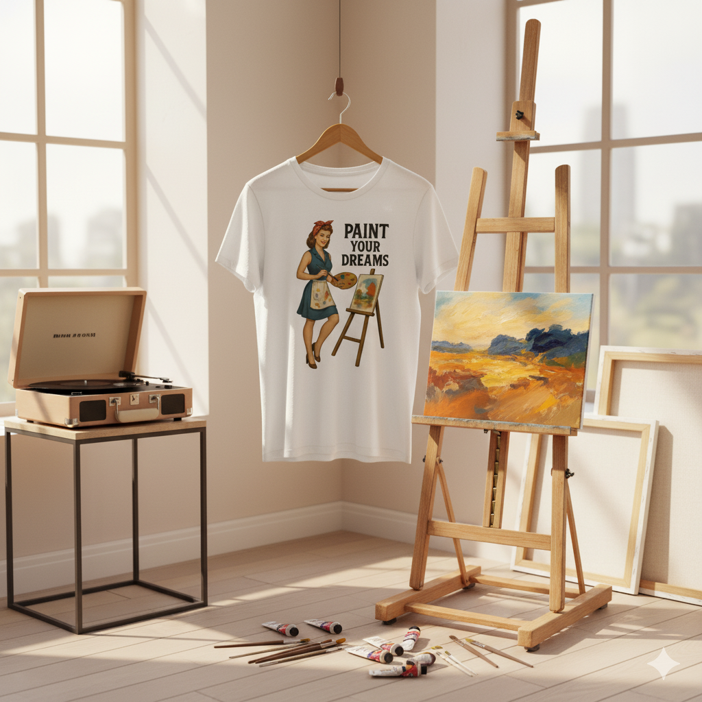 Camiseta larga unisex "Paint Your Dreams"