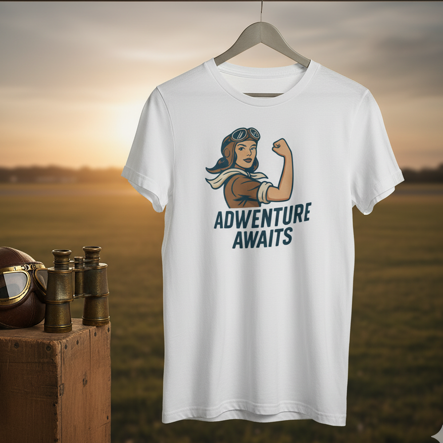 Camiseta larga / T-shirt "Adventure Awaits"