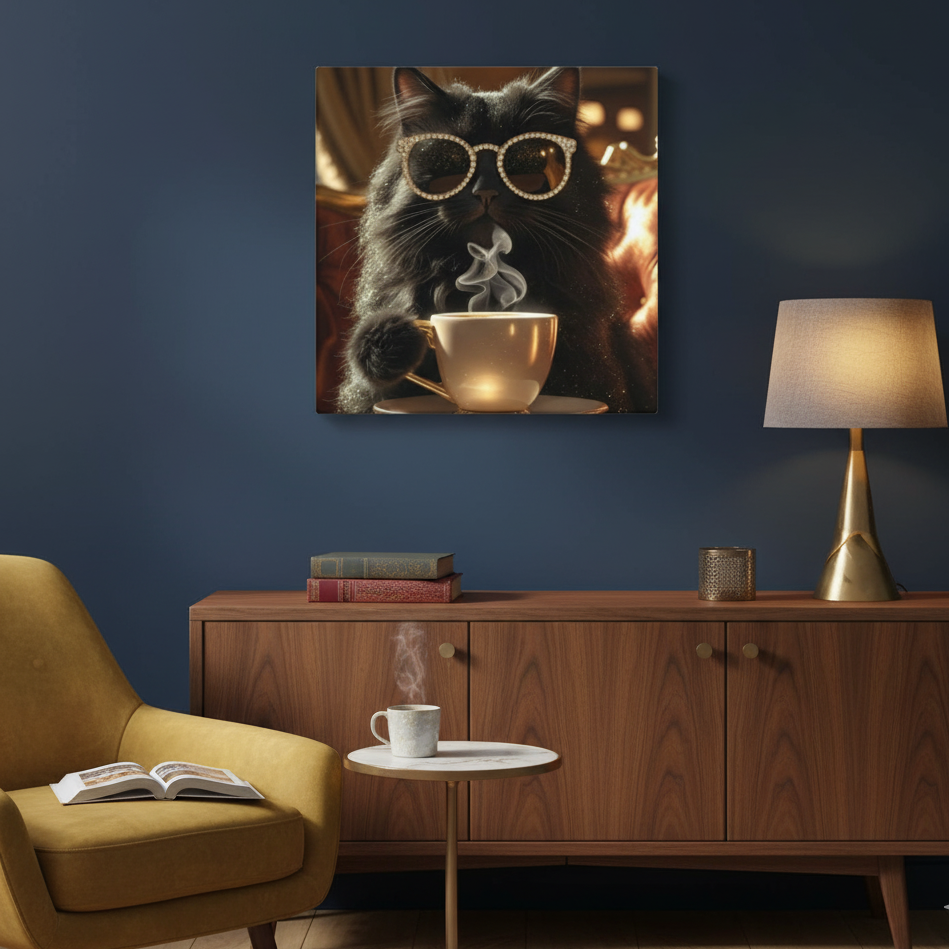 Lienzo / Canvas "Mañana con un Miau"