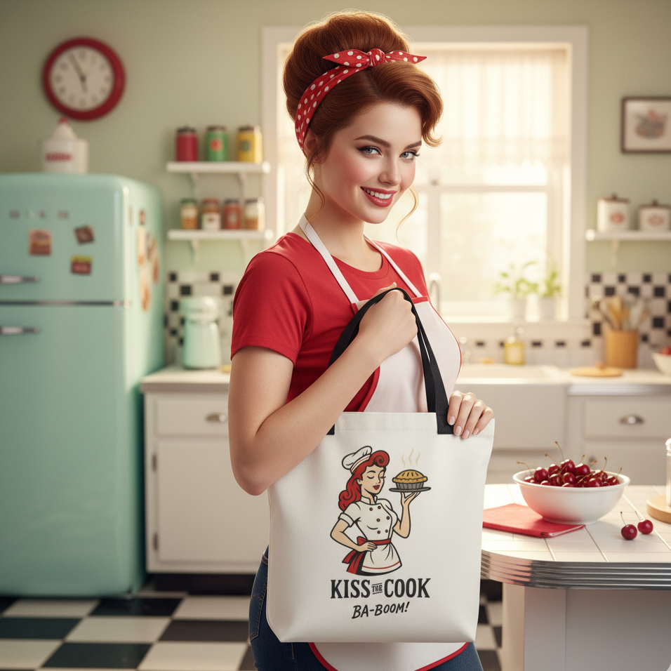 Bolsa tote/Bag "Kiss the Cook Ba-Boom"