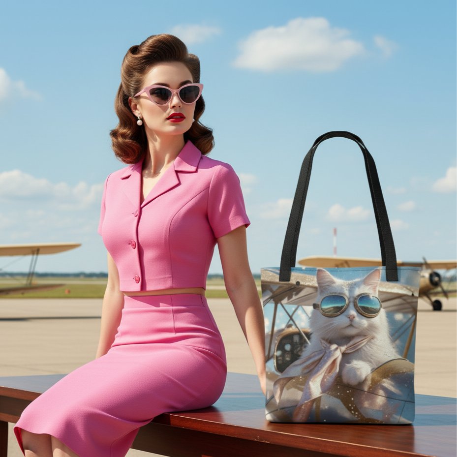 Bolso / Tote bag "Miau Aviador"