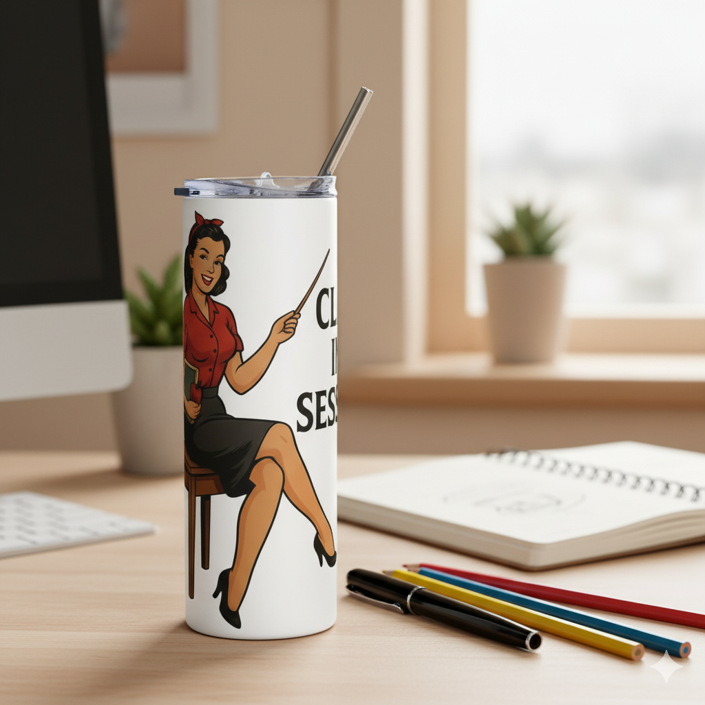 Vaso de acero inoxidable "Class in Session"