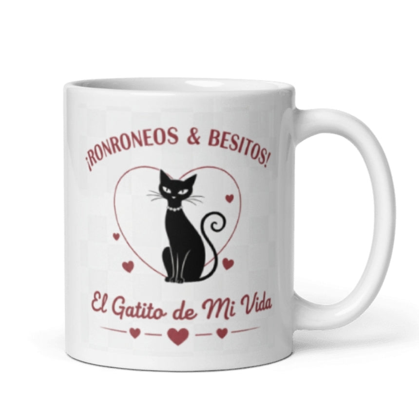 Taza/mug amor con mucho miau para él