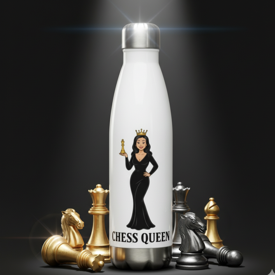 Reina de Ajedrez - Botella de agua/ Stainless Steel Water Bottle
