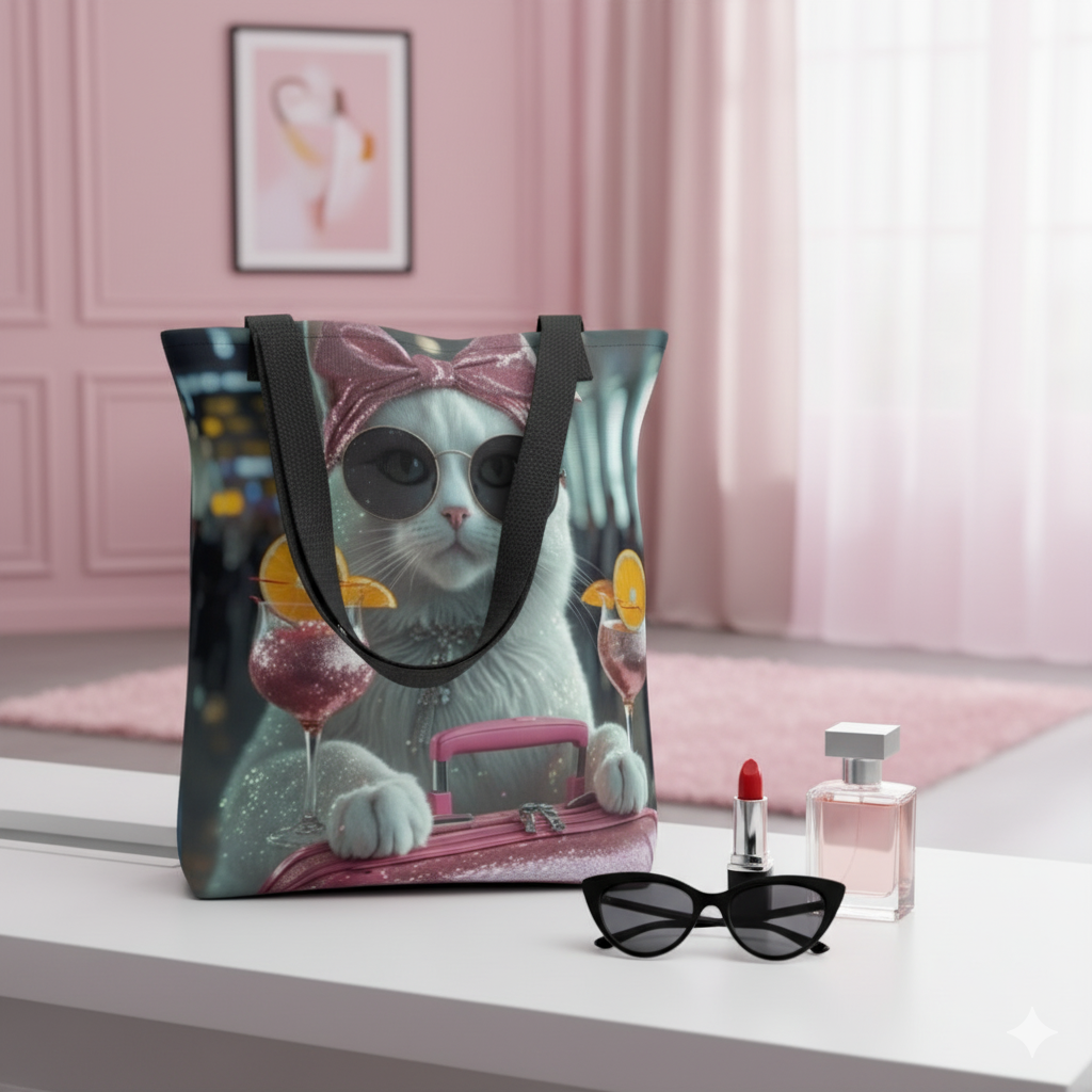 Bolso / Tote bag "Miau viajera"