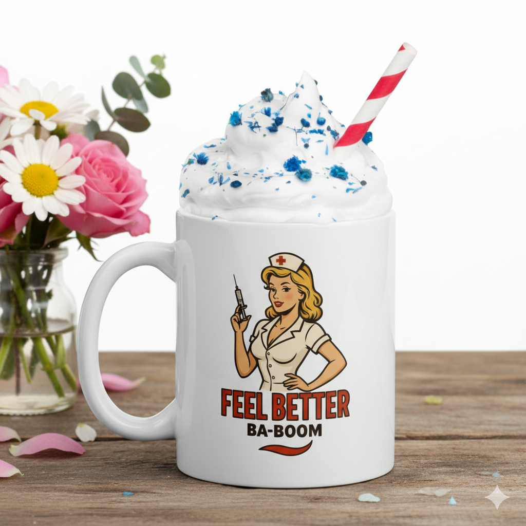 Taza cerámica/Mug "Feel Better Ba-Boom"