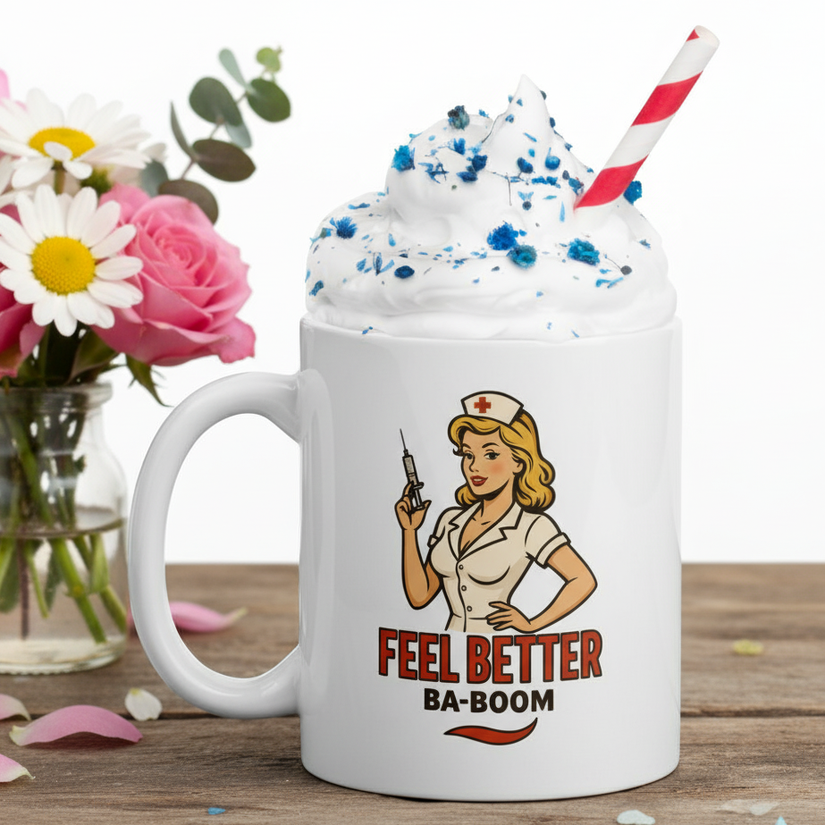 Taza cerámica/Mug "Feel Better Ba-Boom"