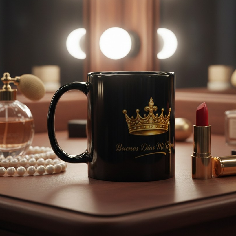 Taza/mug buenos días reina