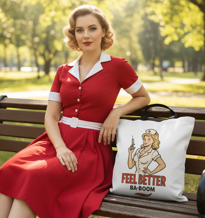 Bolsa tote/Bag "Feel Better Ba-Boom"