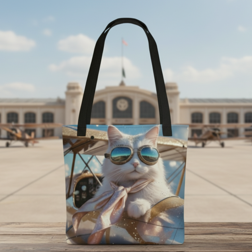 Bolso / Tote bag "Miau Aviador"