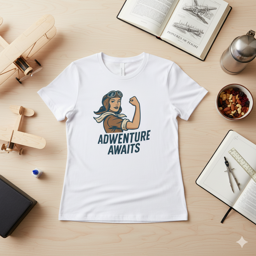 Camiseta larga / T-shirt "Adventure Awaits"